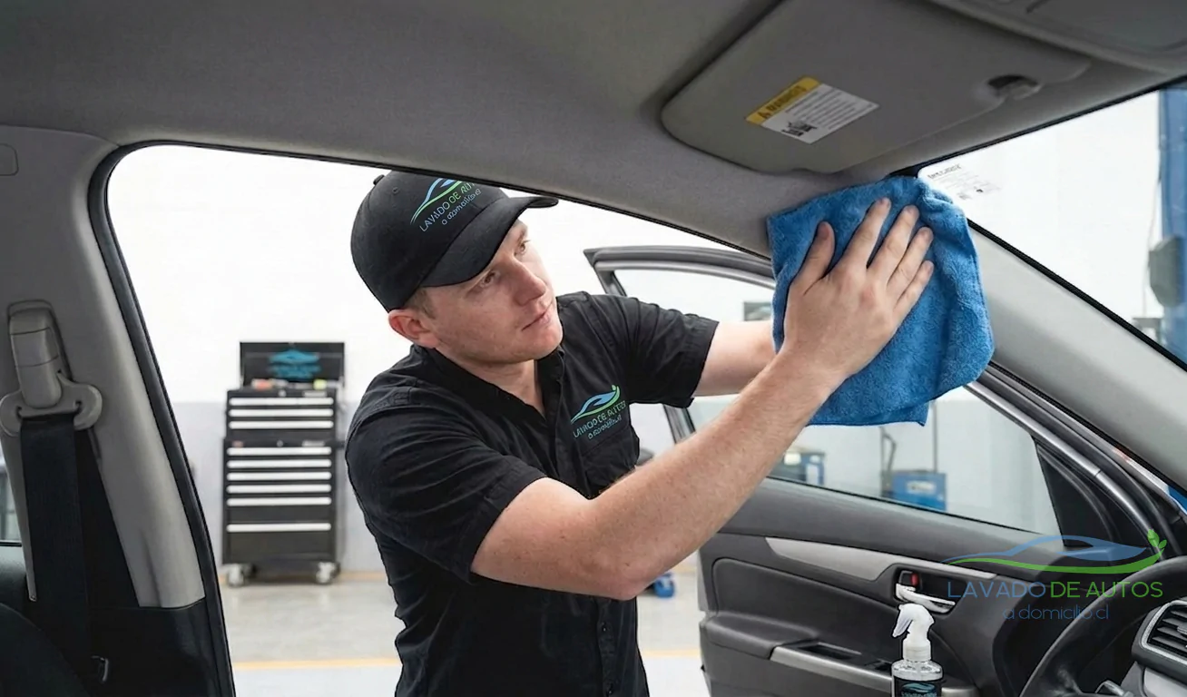 LIMPIEZA DE CIELO DE AUTO lavado de autos a domicilio