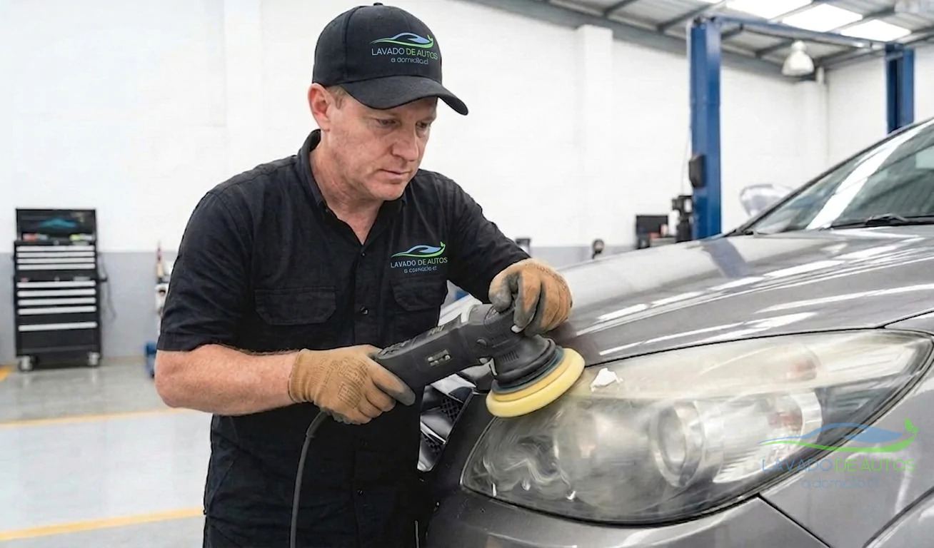 PULIDO DE FOCOS DE AUTOS lavado de autos a domicilio